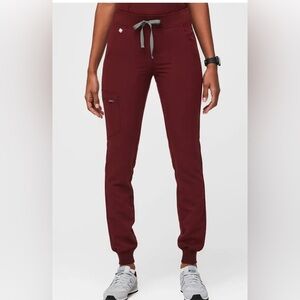 Women's Figs Burgundy Jogger Pants